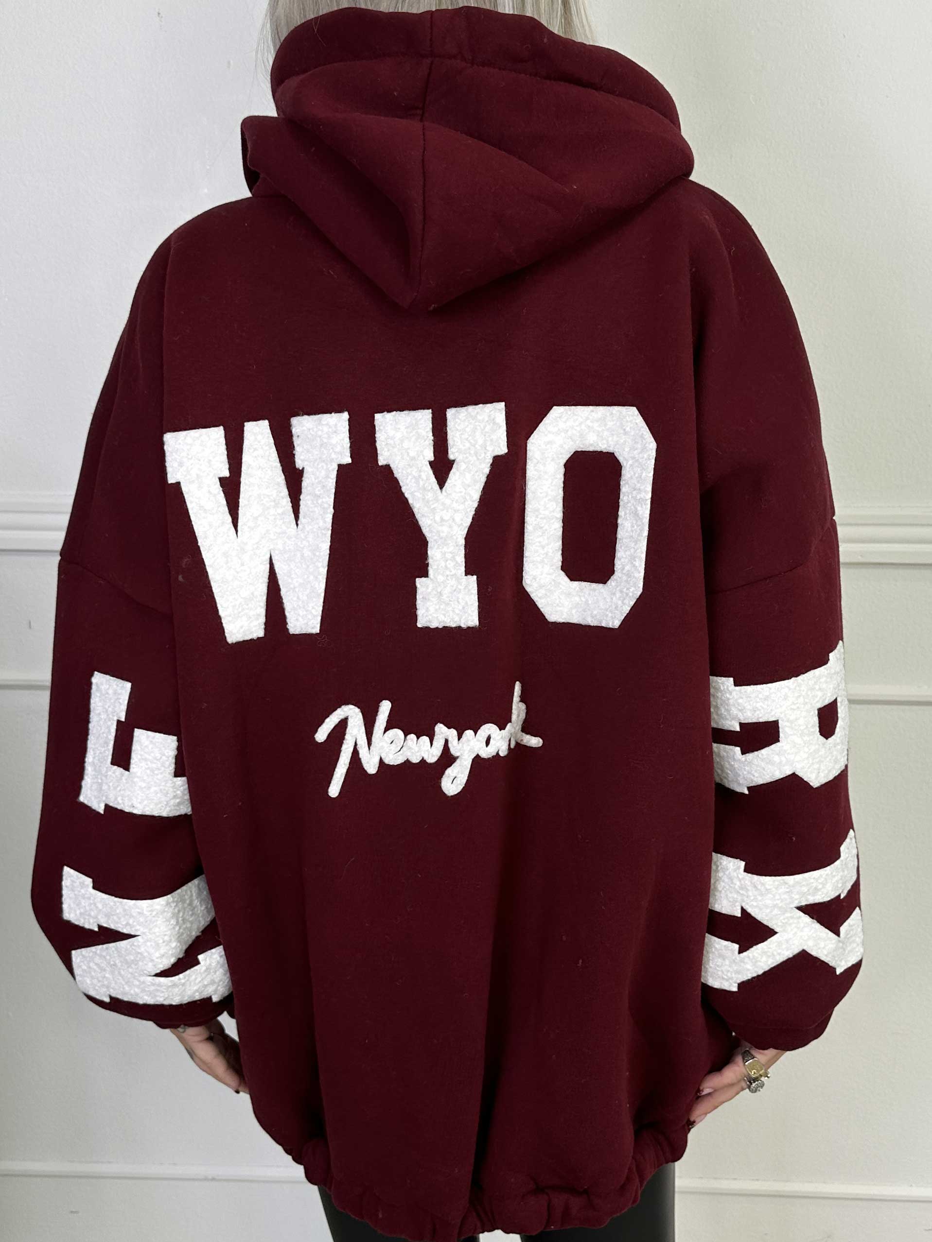 Iverna - Blød oversize hoodie med tekst